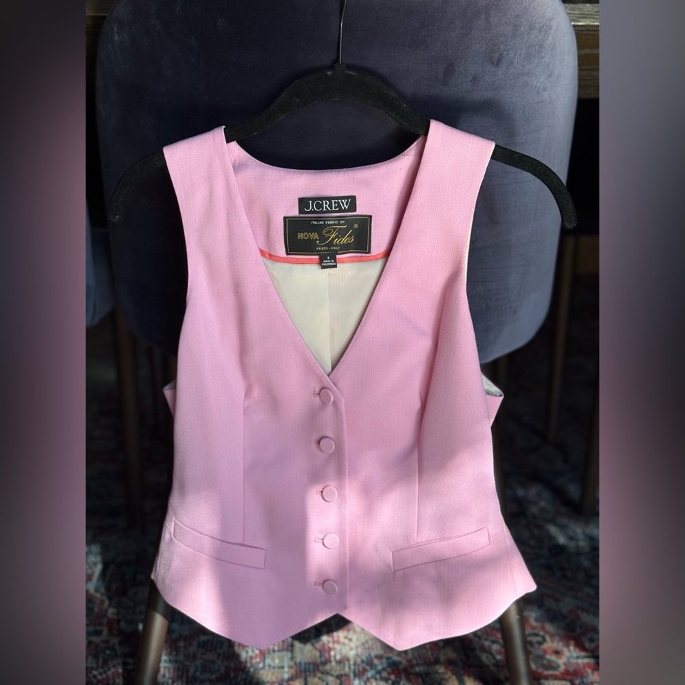J.Crew Light Pink Italian Fabric Top